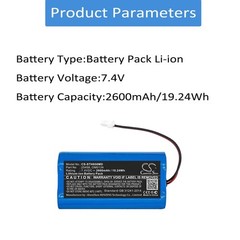 NEW 2600mAh Battery for SurgiTel Eclipse EHL65,EHL-65,Odyssey Analog,P/N:25458