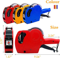 MX-5500 8 Digits Price Tag Gun with 5000 Sticker Labels and 3 Ink Refill, Label