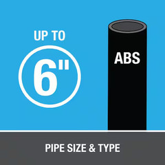 8 oz. Medium Black ABS Cement – Strong Bonding Adhesive NEW