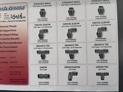 PRO-SOURCE 60 Piece Push to Connect Fitting Kit Mixed Universal Threads 3/8&quot