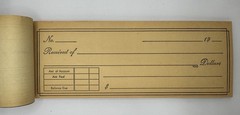 Vintage Duplicate Receipt Book Carbon Copy Sales Receipt Pad 80% Full USED