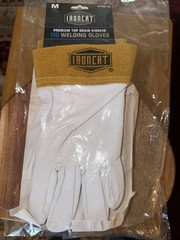 Ironcat 6141/M Premium Kidskin TIG Welder Safety Gloves Size M.