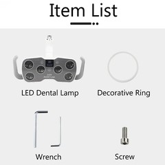 6LED Dental Shadowless Oral Lamp LED Surgical Induction Sensor Lamp 22/26mm P157
