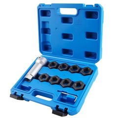 Axle Spindle Threading Set, 10pc Thread Chaser Rethreading Kit, Axle Thread R…