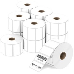 2″ x 1″ Direct Thermal Labels, 12 Rolls, 1300 Labels/Roll