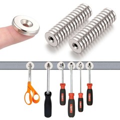 Countersunk Ring Round Disc Strong Magnet N35 Rare Earth NdFeB Magnet With Hole