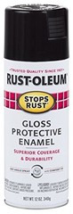 Rust-Oleum 7779830 Stops Rust Spray Paint, 12 oz, Gloss Black