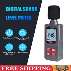 Decibel Meter, Portable Digital Noise Meter 30-130dB Sound Monitoring Tester