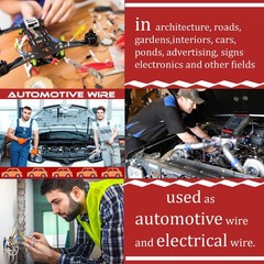 150FT 14 Gauge Wire, 2 Conductor Red & Black Electrical Cable, 14 AWG Ultra F…