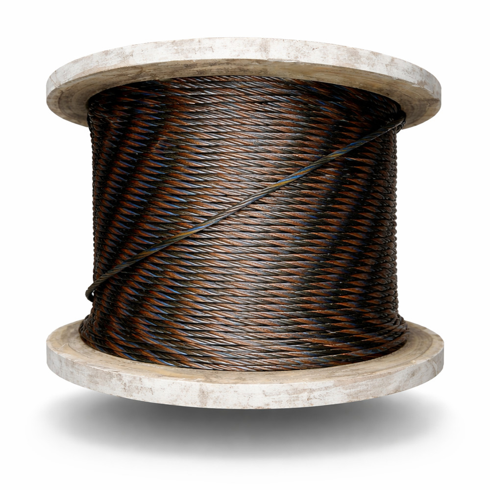 5/16″ Steel Core Wire Rope Bulk 750 FT 6×19 EIPS Tow Crane Cable