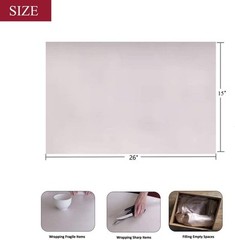 WAUPPY 200 Sheets Newsprint Packing Paper 200 Count (Pack of 1), white