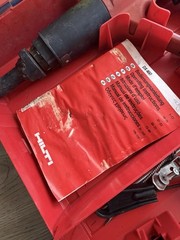 Hilti DX A41 Powder Actuated Fastening Nail Gun Tool Case Strip Loads Manual