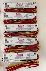 5 Pieces Fulham Workhorse WH5-120-L 120V 1-4 Lamp Adaptable Electronic Ballast