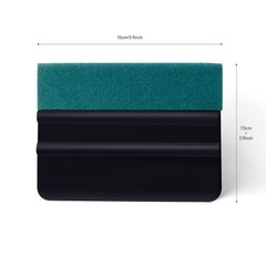 FOSHIO Vinyl Wrap Squeegee 4 Inch with Micro Fiber Suede Felt Edge, Scraper f…