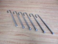 Part J-BOLT 3/8 16 Fastener JBOLT3816 Overall Length 9″ Thread Length 6 3/8″