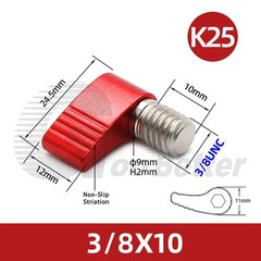 UNC1/4″ 3/8″ Clamping Thumb Screw Aluminum Tee 7/T Wing Knob Head Hand Grip Bolt