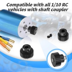 M1 27T Pinion Motor Gear 5mm Shaft Hole Hardened Carbon Steel RC Car Upgrade