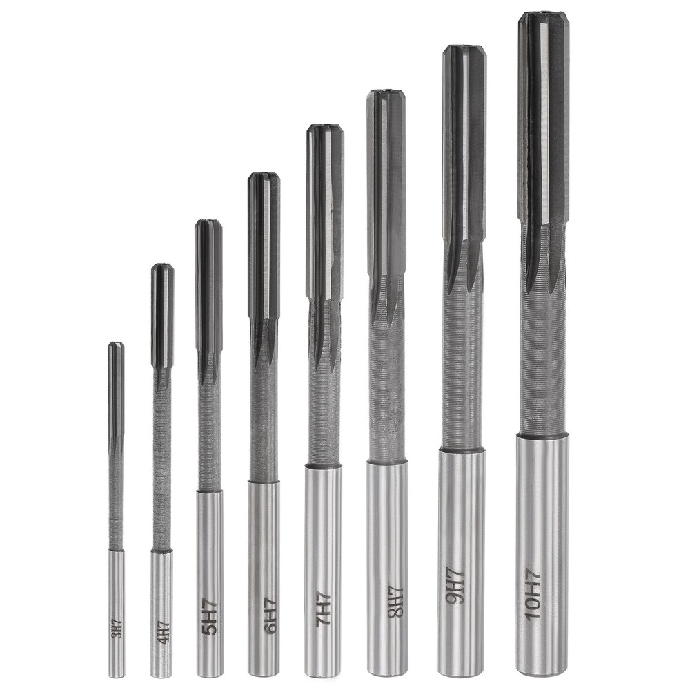 Chucking Reamer Set H7 Lathe Machine Reamer Straight Flute (3mm-10mm) 8pcs
