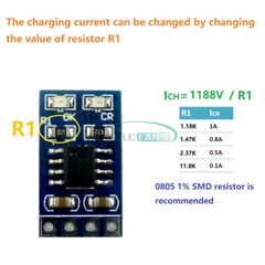 3.7V 4.2V MPPT Solar Charge Controller 18650 Li-ion-ion Battery Module 1A 5V