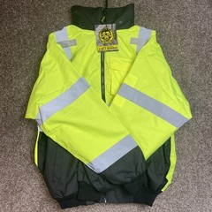 Occunomix Jacket High Visibility 3 in 1 Bomber Work Coat Yellow & Black – Medium