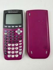 Texas Instruments TI-84 Plus Silver Edition Pink Graphing Calculator with Cover