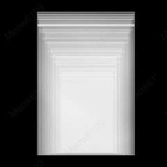 Clear Zip Seal Plastic Bags Jewelry Zipper Top Lock Reclosable Baggies 2 Mil 2ML