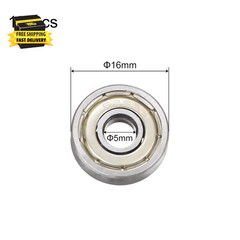 15Pcs 625ZZ Deep Groove Ball Bearings 5Mm Bore 16Mm OD 5Mm Thick Carbon Steel Do