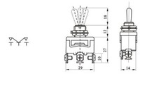 Pack of 2 E-TEN1122 15A 250V AC 3PIN ON-OFF-ON Power Toggle Switch Rocker Button