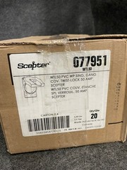 IPEX 077951 Gang Twist-Lock Weather-Proof Single Receptacle Cover Qty 20