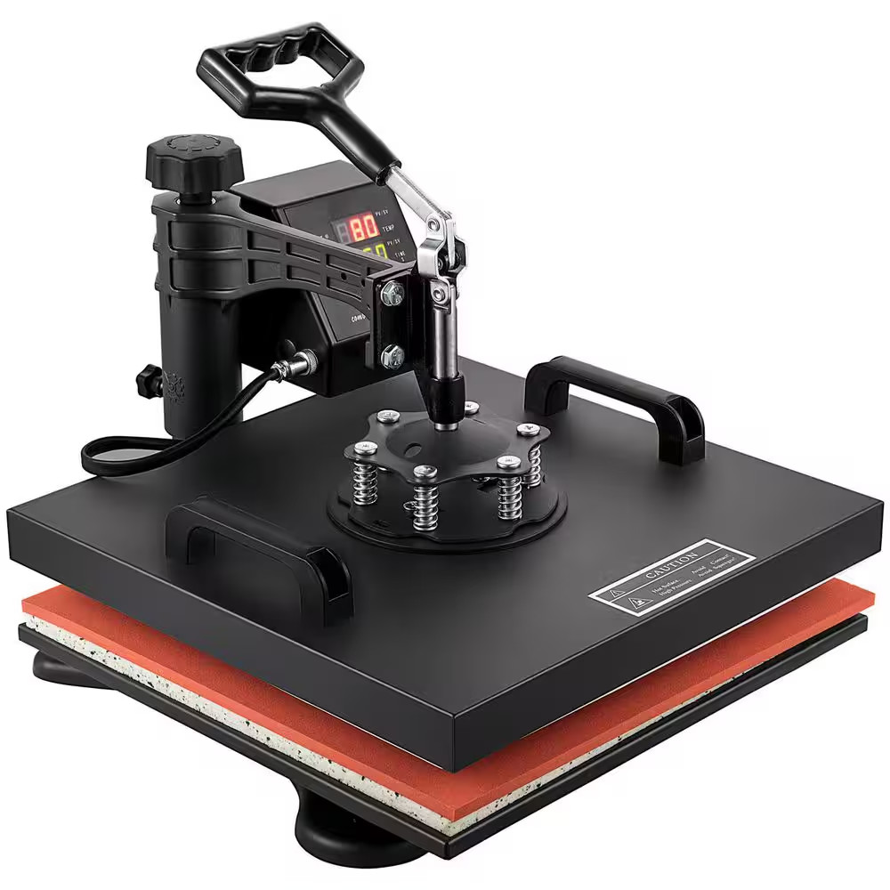 8-In-1 Heat Press 15 In. X15 In. Digital Transfer Sublimation Machine for T-Shir