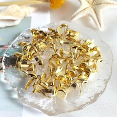 Quacc 200pcs Gold Split Pins Round Scrapbooking Brads Split Pins Paper Fasten…