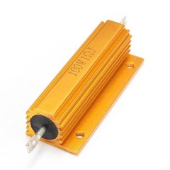 100W Watt High Power Gold Aluminum shell Wirewound Metal Resistor 0.01-5000Ω 1PC