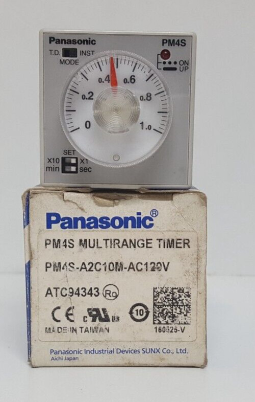 PANASONIC PM4S MULTI RANGE TIMER PM4S-A2C10M-AC120V