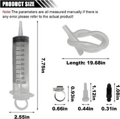 Bleed Kit, Hydraulic Disc Brake Clutch Bleeder Tool with 100ML Syri Size: 2PCS