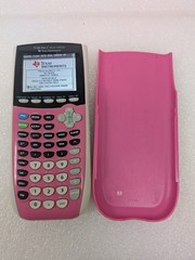 Texas Instruments TI-84 Plus C silver edition Graphing Calculator w/ pink cover