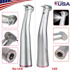 Dental LED Fiber Optic / NO-LED 1:5 Contra Angle High Speed Handpiece Turbine