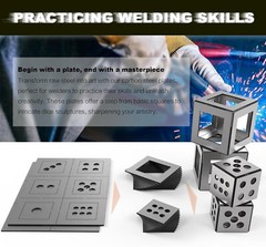 24pcs Welding Practice Kit 17 Gauge Steel Welding Training Coupons1 Test Pieces