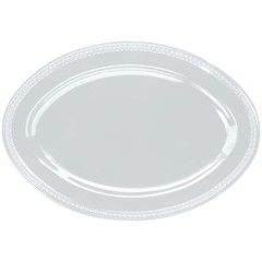 Elite Venetian Square Plate White 13″L x 13″W x 3/4″H, 40755