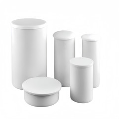 99% Al2O3 Cylindrical Alumina Crucible With Covered – 0.4-7000ml Various Sizes