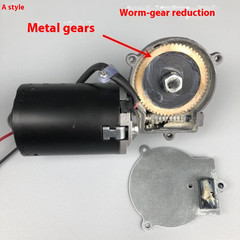24V High Power Worm Gear DC Geared Motor Self-Locking High Speed Reduction Motor