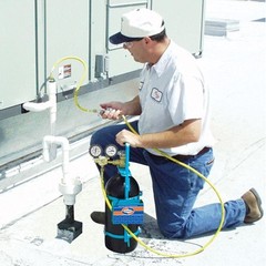 Uniweld 40040 Nitrogen Sludge Sucker and Blaster Kit with Metal Carrying Stand f