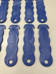 Lot of 10 KLEVER KUTTER KCJ-1B Safety Box Cutters Blue Safety Utility Cutters