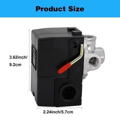 ❤️ 4 Port 95-125 PSI Universal Air Compressor Pressure Switch Control 1/4″ NPT