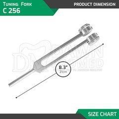 Tuning Fork For C 256 ENT Healing Therapy Diagnostic Exam Medical Inst German Gr