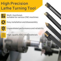 Lathe Turning Tool 21Pcs Kit 5/8 16mm Shank 7 Pcs Metal Lathe Tool Holder Set 1