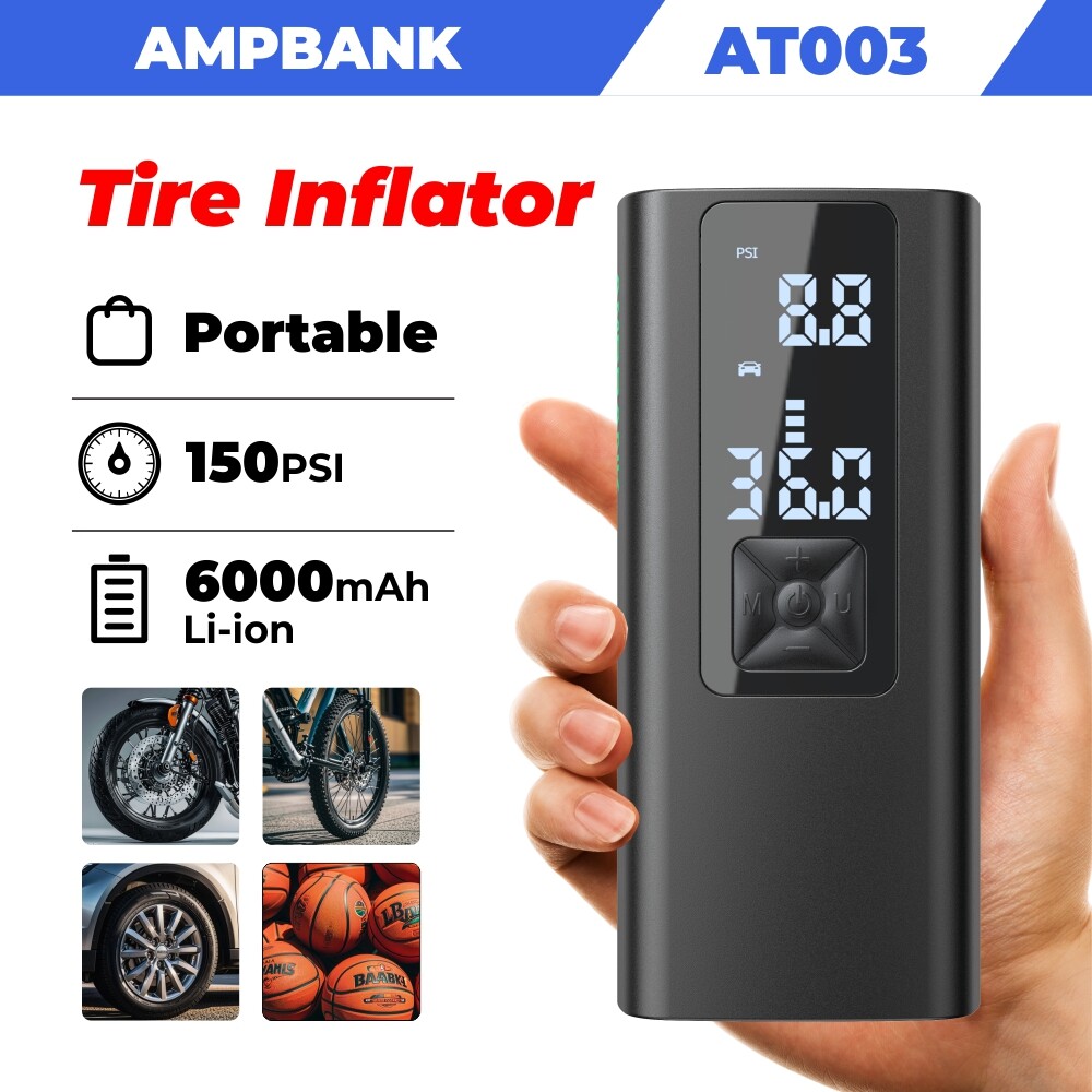 150 PSI Air Compressor Tire Inflator Fit Car Moto Bike Tires Air Pump Portable