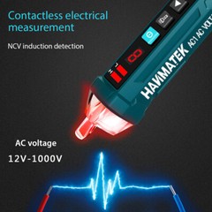 LED 12~1000V Electrical Non-Contact AC Voltage Power Detector Pen Tester Meters