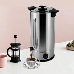 Commercial Stainless Steel 25L/6.6gal Coffee Urn Home Coffee Maker Hot Water Urn