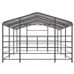 13x20ft Heavy Duty Livestock Shelter, Galvanized Steel for Cattle & Horses NEW