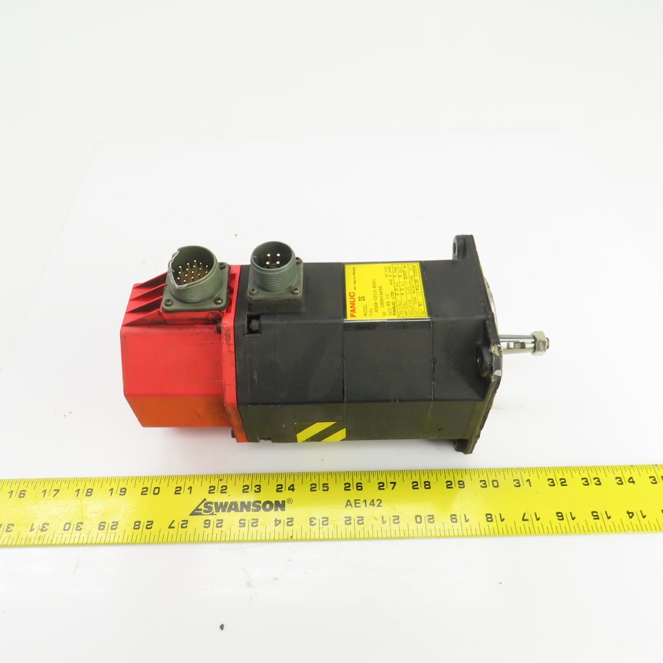Fanuc A06B-0313-B061 0S AC Servo Motor 2000RPM 91V 3PH W/Pulse Coder